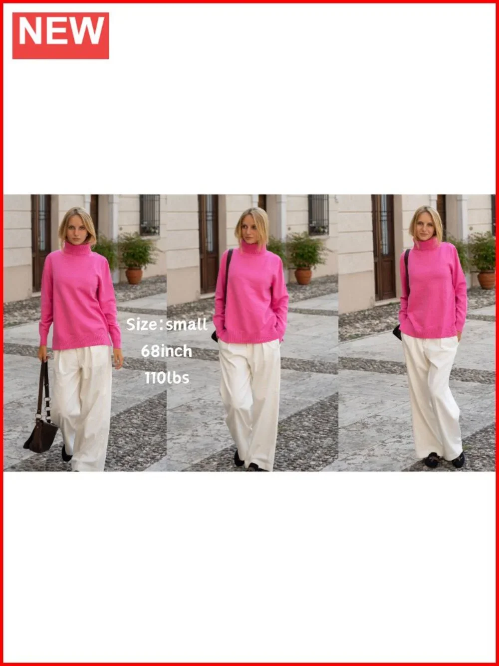 Womens Turtleneck Sweater Long Sleeve Knit Pullover Top